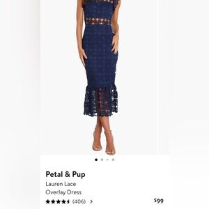 Petal & Pup Midnight Blue Lace Dress